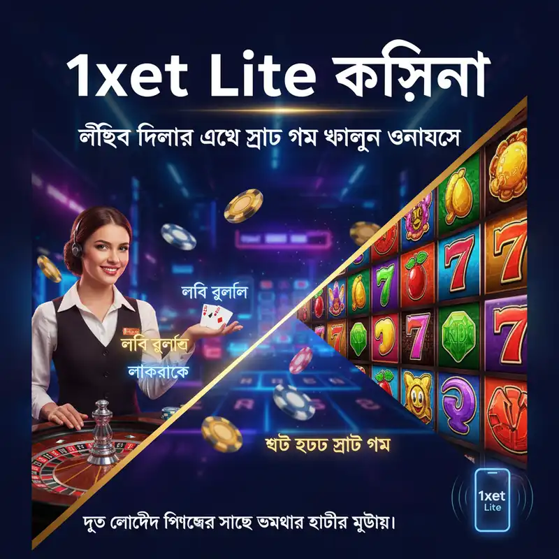 1xbet Lite ক্যাসিনো গেম ইন্টারফেস